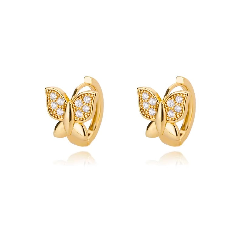 Crystal Butterfly Earrings