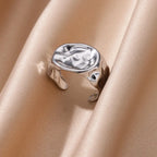 Sculptural Hammered Ring