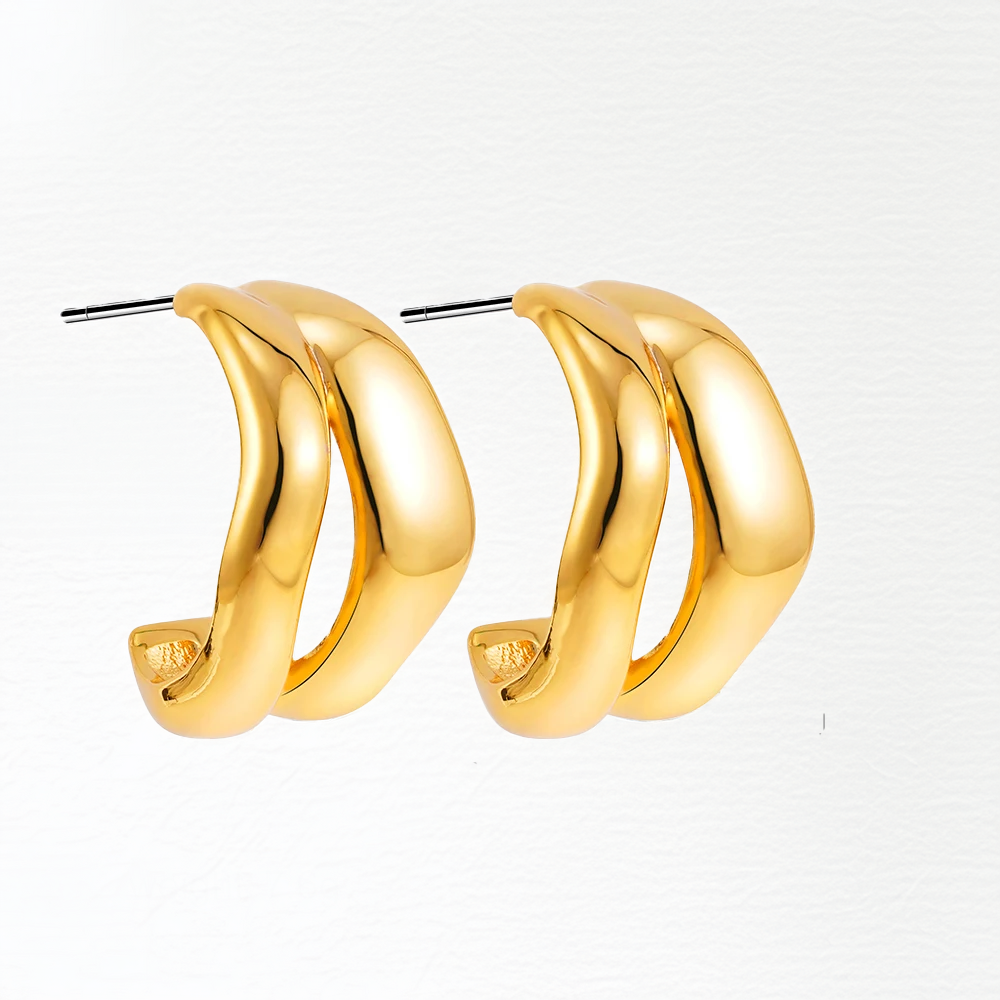 Sculpted Half-Hoop Earrings