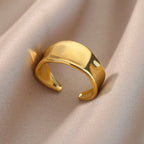 Gold Geometric Ring