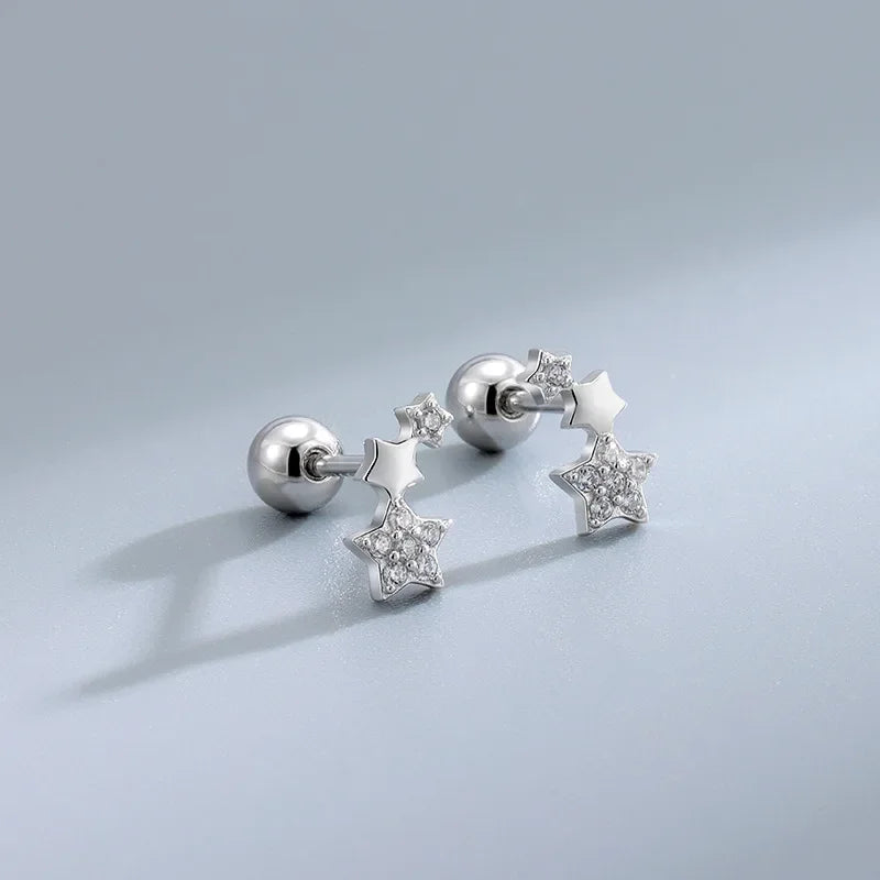 Double Star Earrings