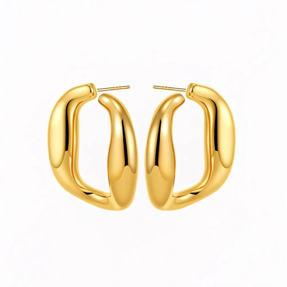 Abstract Curved Earrings