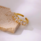 Gold Adjustable Geometric Ring