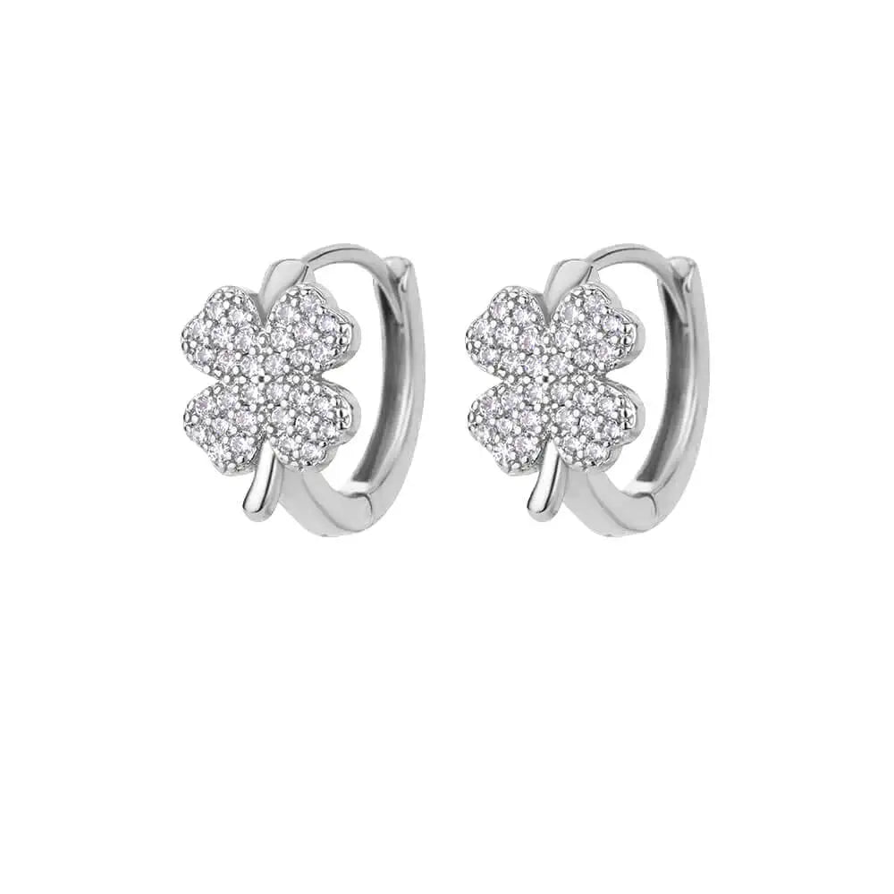 Crystal Clover Earrings