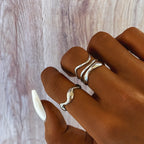 Anillos de ondas abstractas