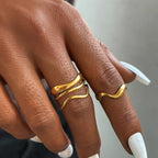 Anillos de ondas abstractas