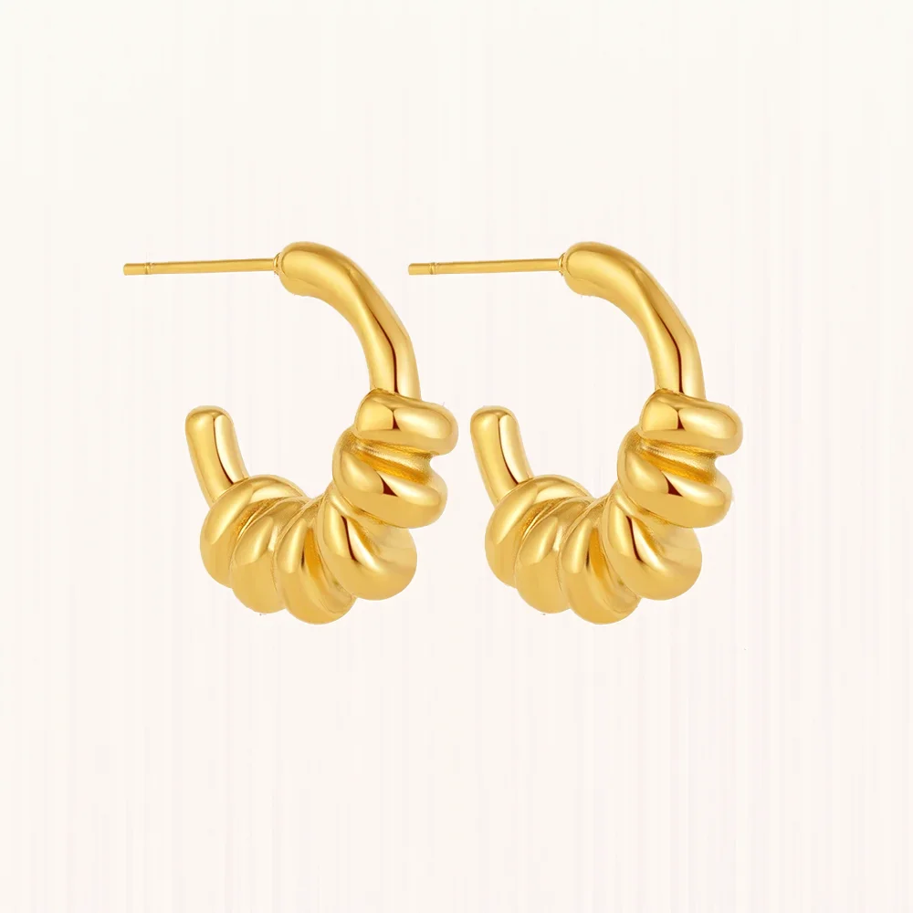 Twisted Coil Earrings