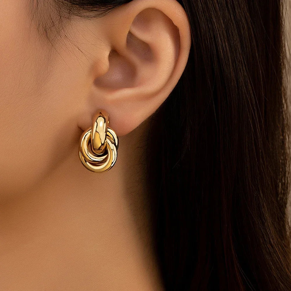 Twisted Knot Stud Earrings