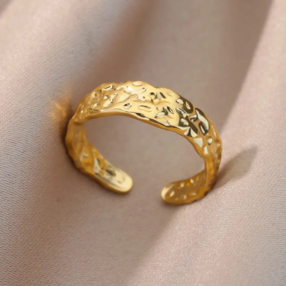 Gold Geometric Ring