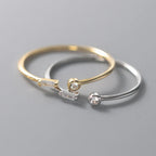 Minimalist Crystal Ring