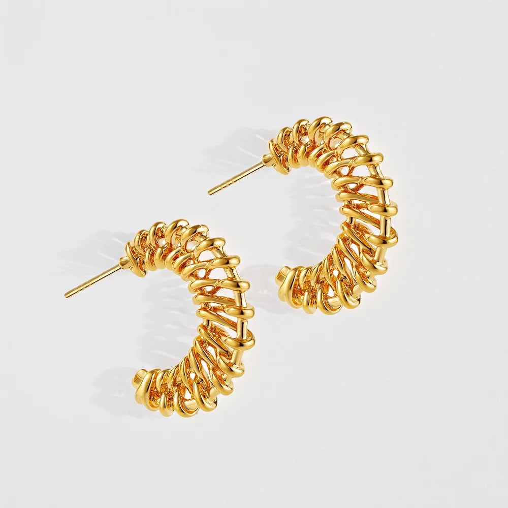 Twisted Wire Earrings