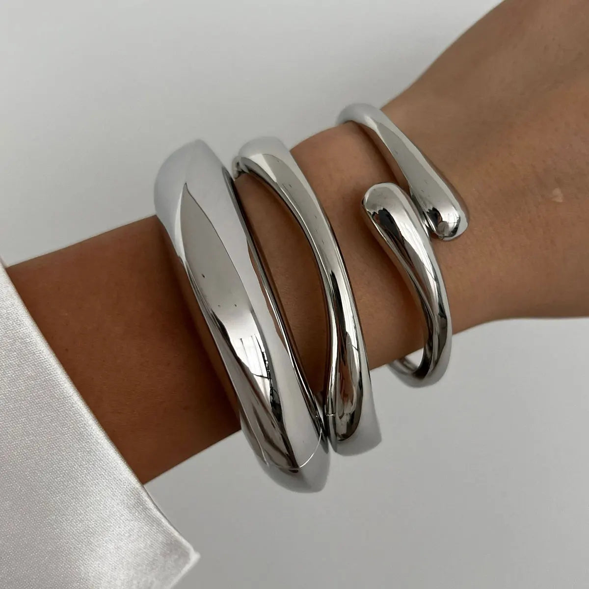 Sleek Dome Bangle Bracelet