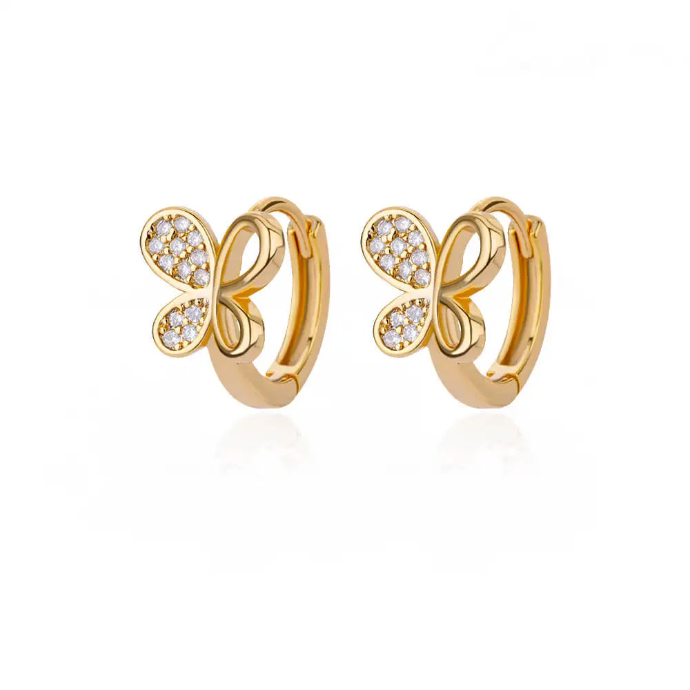 Crystal Butterfly Earrings