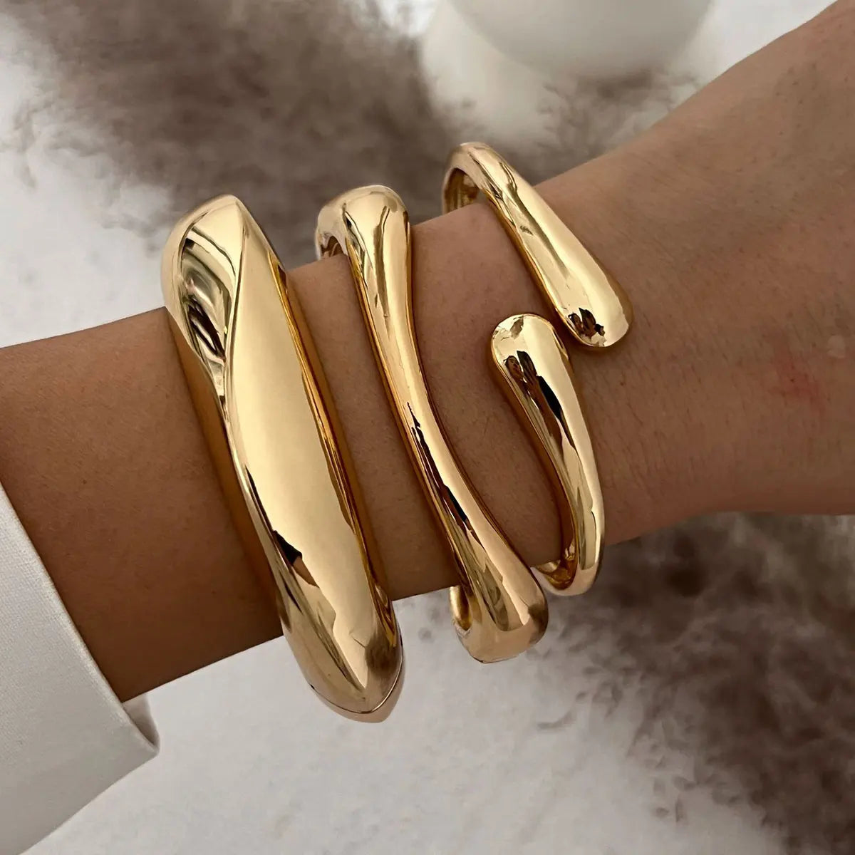 Sleek Open Cuff Bracelet