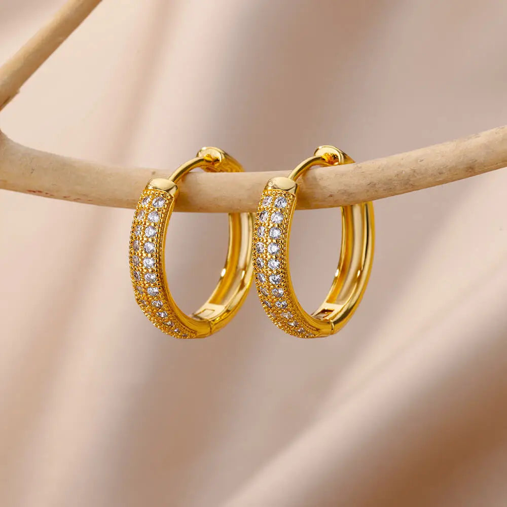 Pavé Crystal Earrings