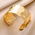 Hammered Gold Cuff Bracelet