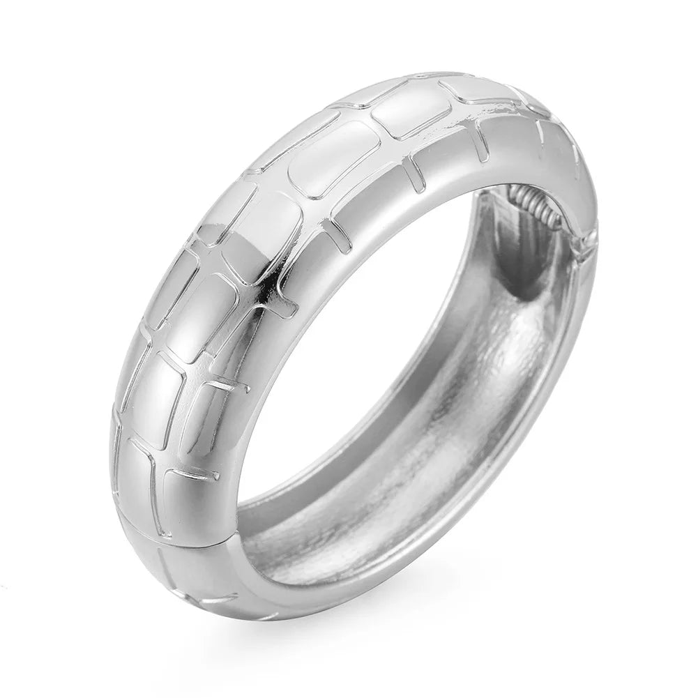 Textured Hinged Bangle