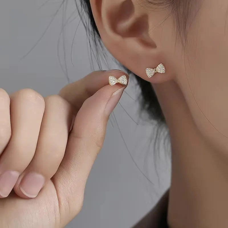 Dainty Crystal Stud Earrings