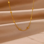 Gold Satellite Chain Necklace