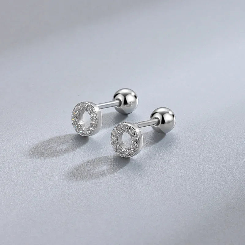 Crystal Circle Earrings
