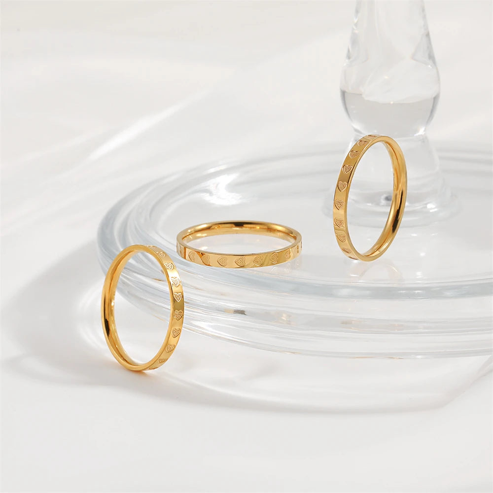 Heart Engraved Ring