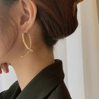 Curved Bar Earrings
