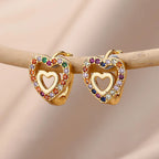Rainbow Heart Earrings