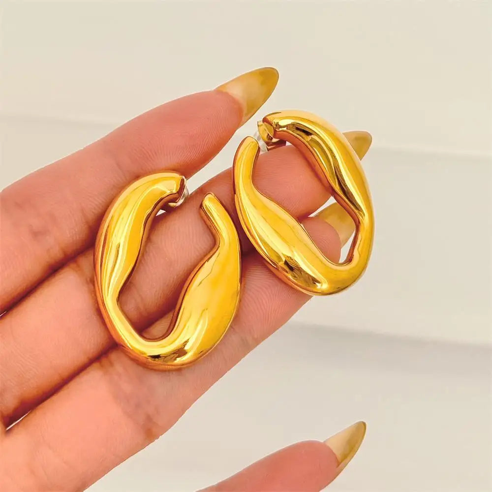 Abstract Curved Earrings