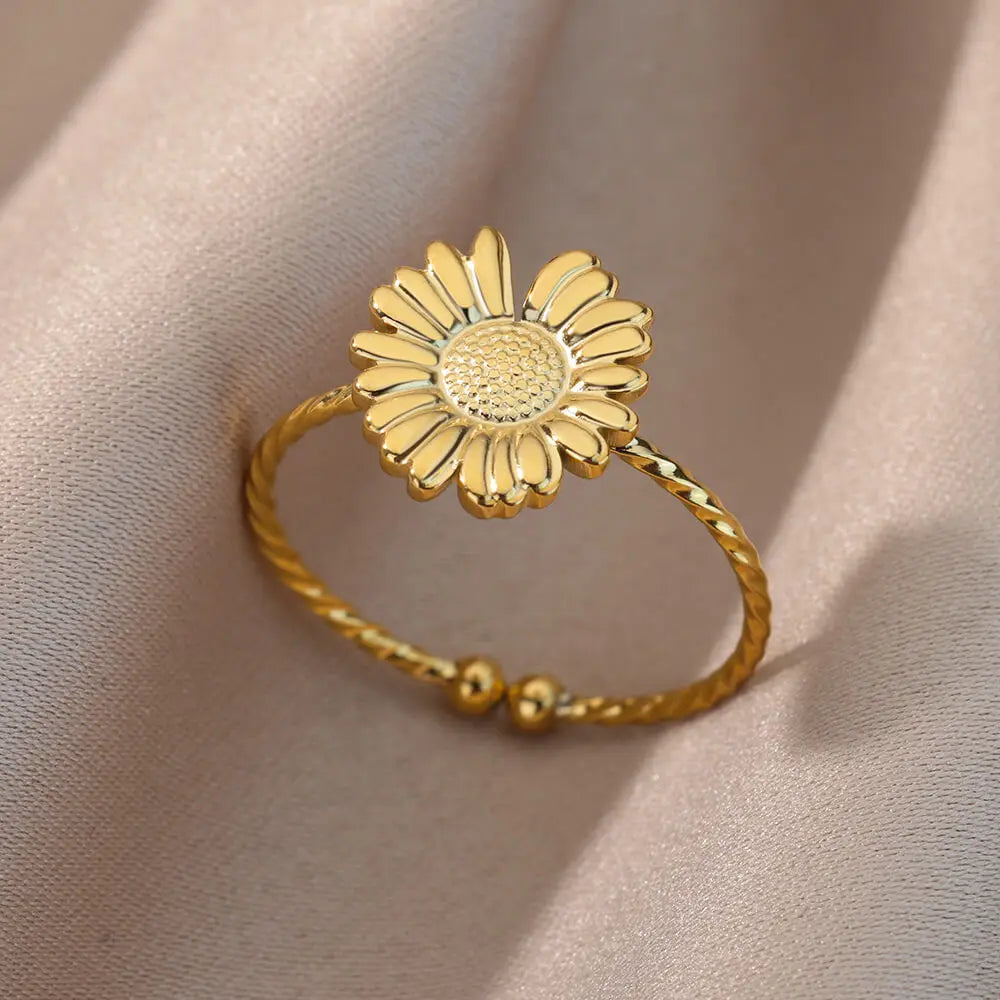 Gold Geometric Ring