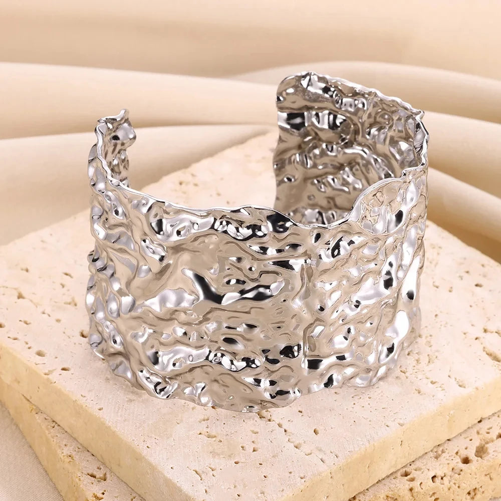 Textured Wide Bangle