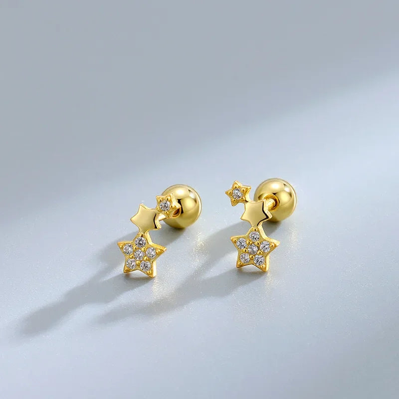 Double Star Earrings