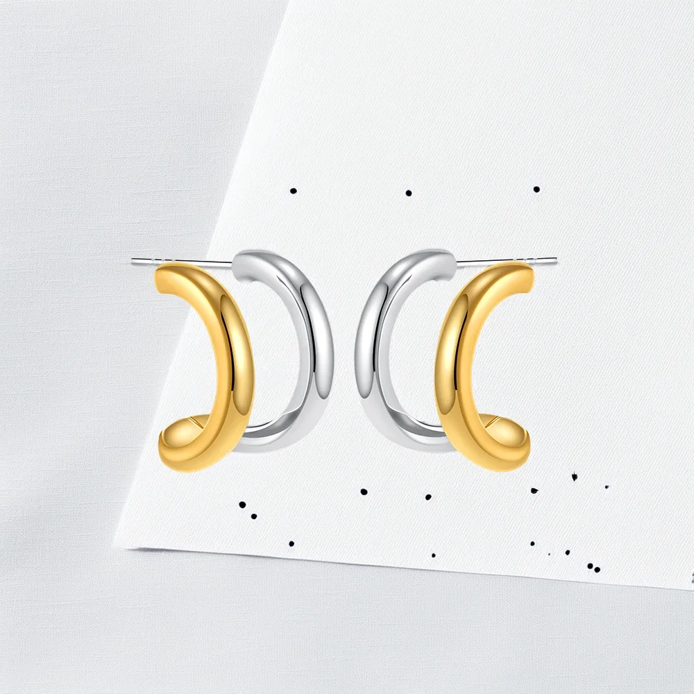 Double Crescent Earrings