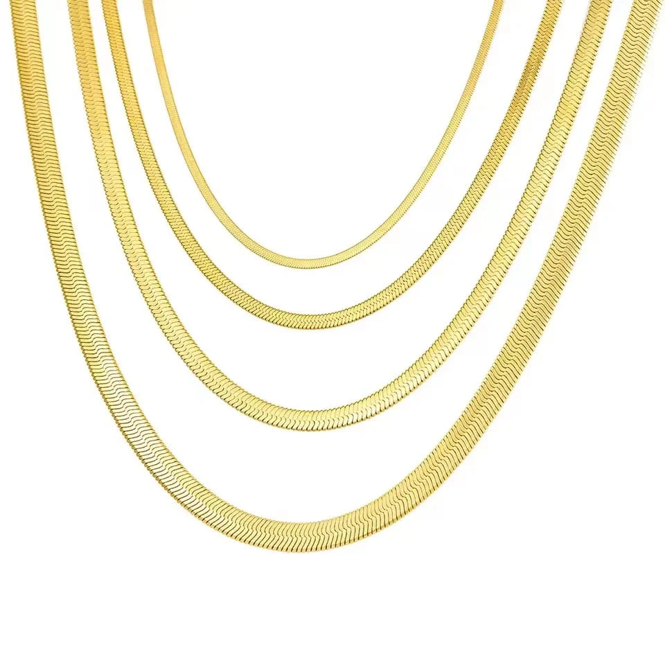 Herringbone Snake Chain Necklace