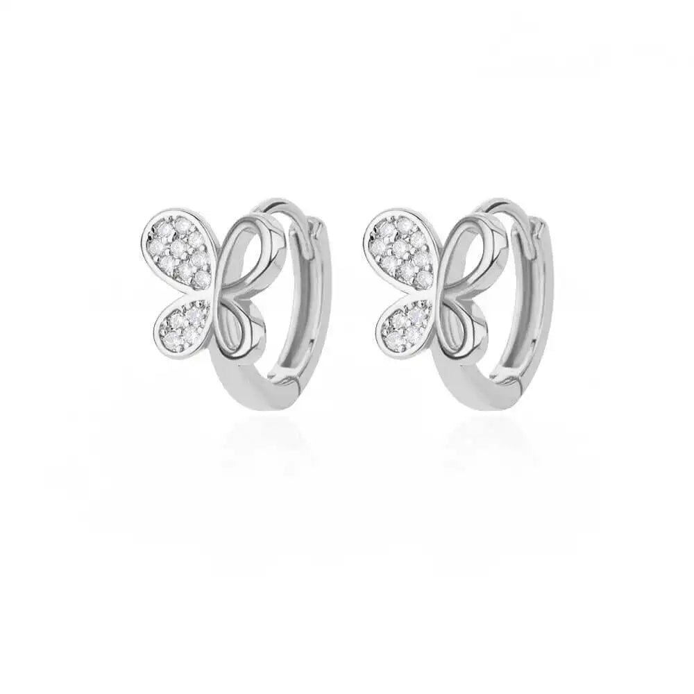 Crystal Butterfly Earrings