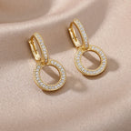 Crystal Circle Earrings