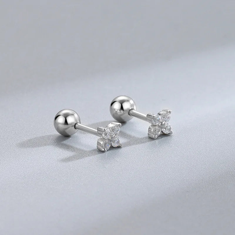 Crystal Cross Earrings