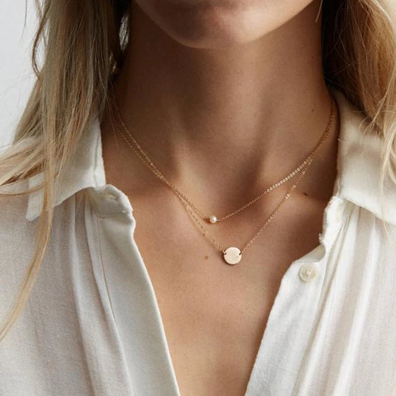 14K Gold Filled Pearl Choker