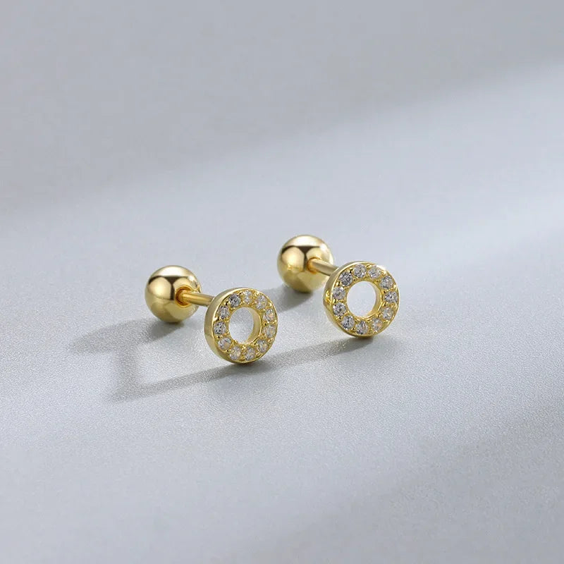 Crystal Circle Earrings