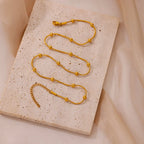 Gold Satellite Chain Necklace