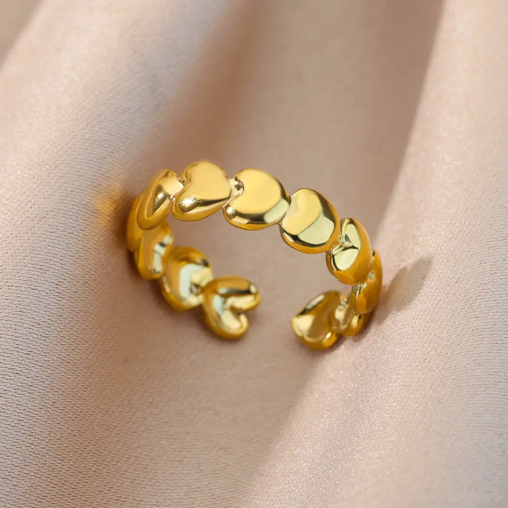 Gold Geometric Ring