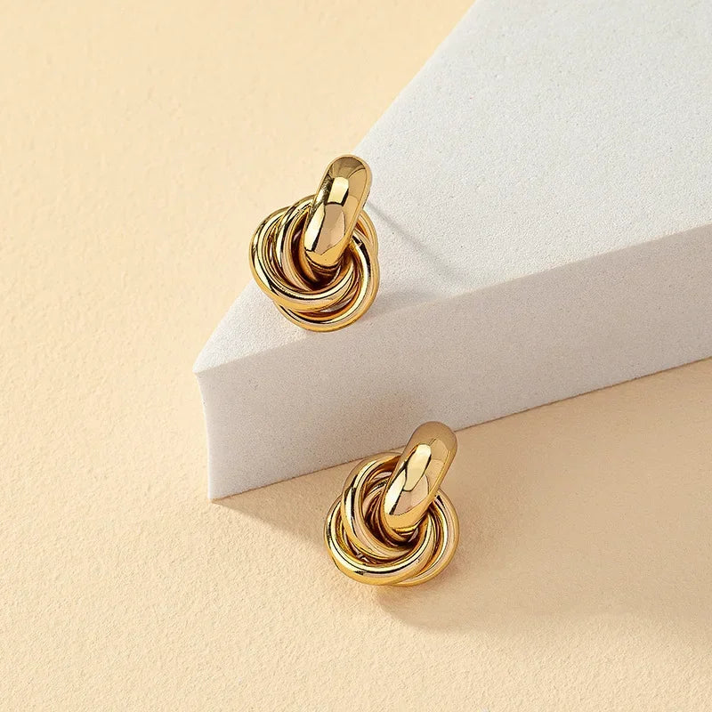 Twisted Knot Stud Earrings
