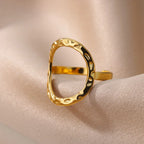 Gold Geometric Ring