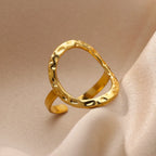 Gold Geometric Ring
