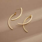 Curved Bar Earrings