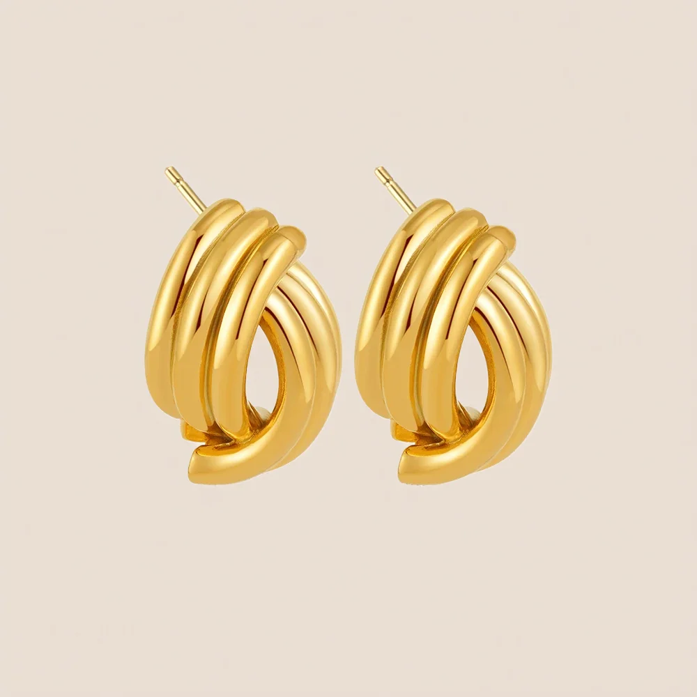 Twisted Multi-Layer Earrings