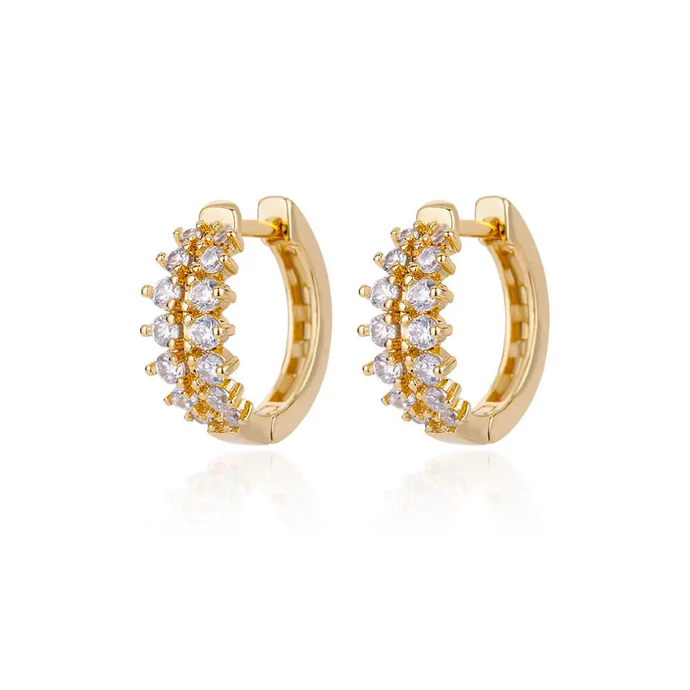 Double Row Earrings