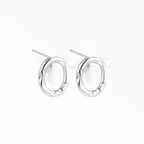 Organic Oval Earrings