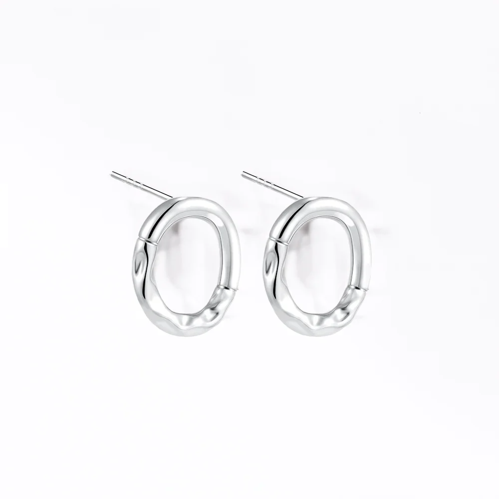 Organic Oval Earrings