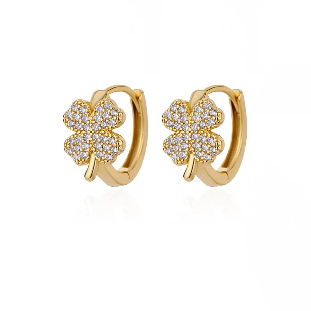 Crystal Clover Earrings