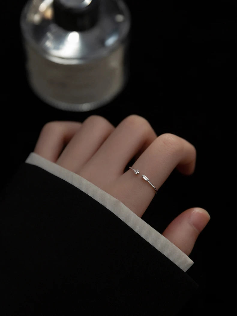 Minimalist Crystal Ring
